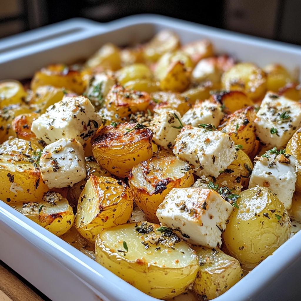 Roasted Potatoes with Baked Feta and Garlic: An Incredible 5-Ingredient Recipe - detail 1