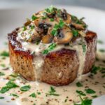 Steak Diane with Mushroom Cream Sauce