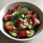 Strawberry and Cucumber Salad with Mint and Feta