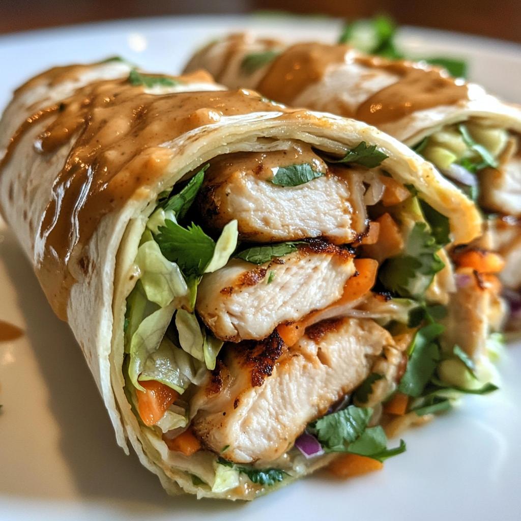 Thai Peanut Chicken Wraps - detail 1