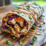 Thai Peanut Chicken Wraps