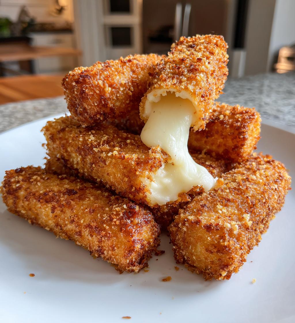 Air Fryer Mozzarella Sticks (Homemade