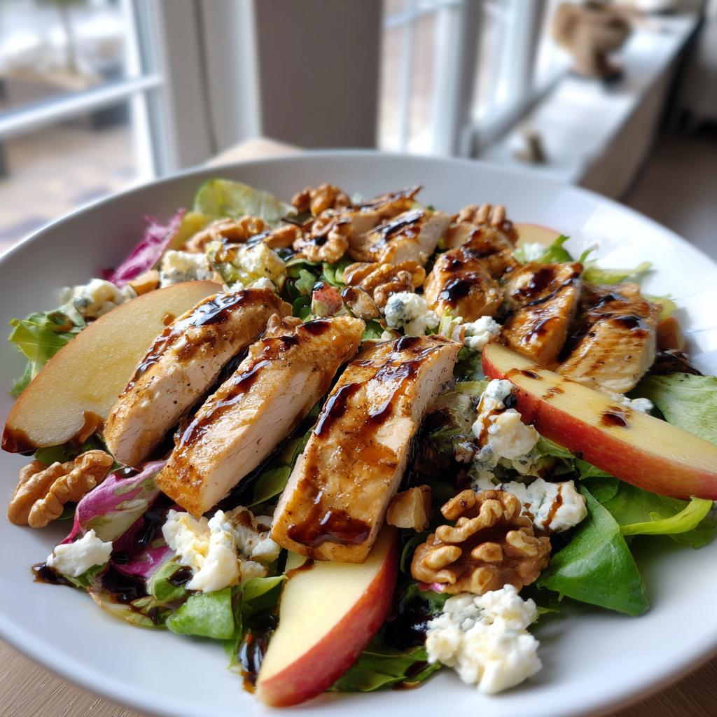 Apple, Walnut, Feta & Balsamic Chicken Salad - detail 1