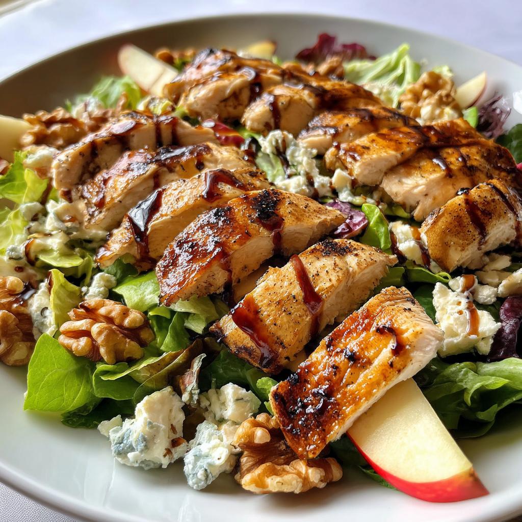 Apple, Walnut, Feta & Balsamic Chicken Salad