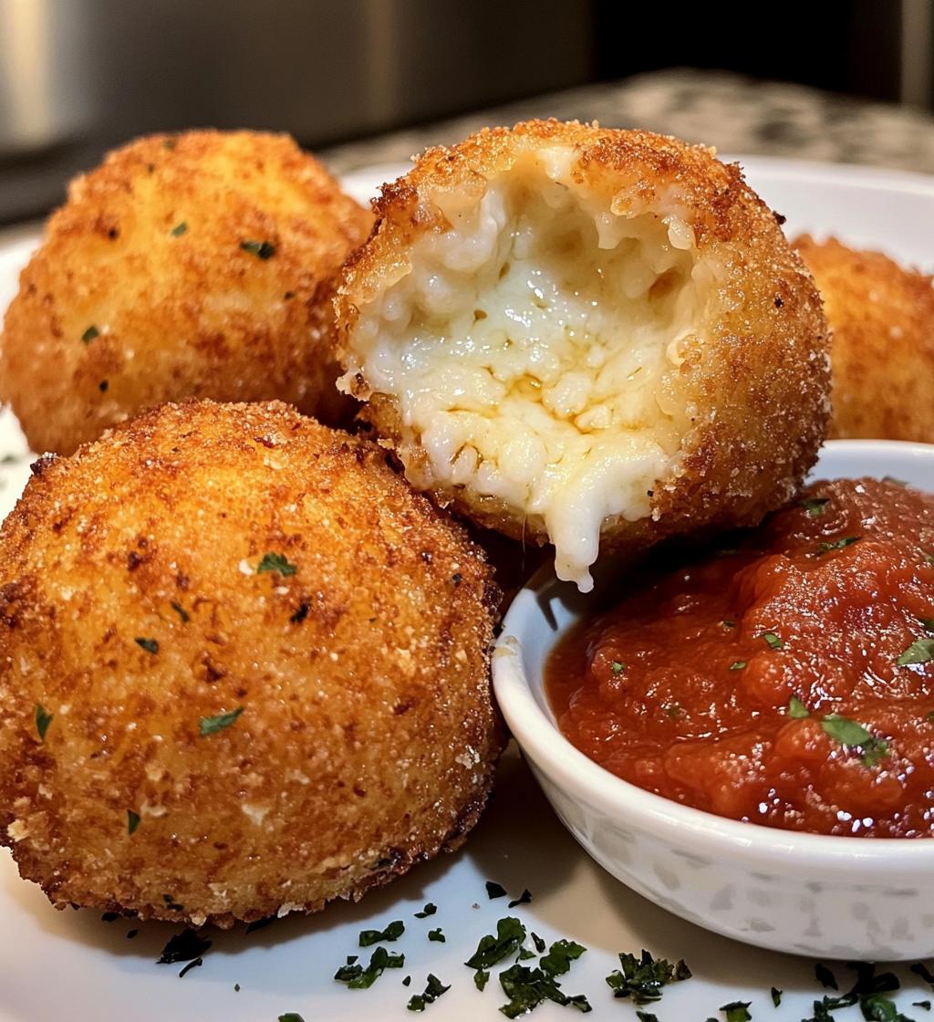Arancini (Rice Balls) with Marinara Sauce - detail 1