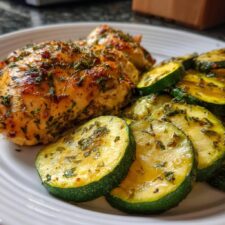 Juicy Baked Chicken and Zucchini in Just 25 Minutes