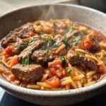 Beef Giouvetsi (Greek Beef Orzo Pasta)
