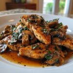 Black Pepper Chicken with Mushrooms