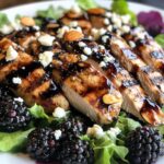Blackberry Balsamic Grilled Chicken Salad