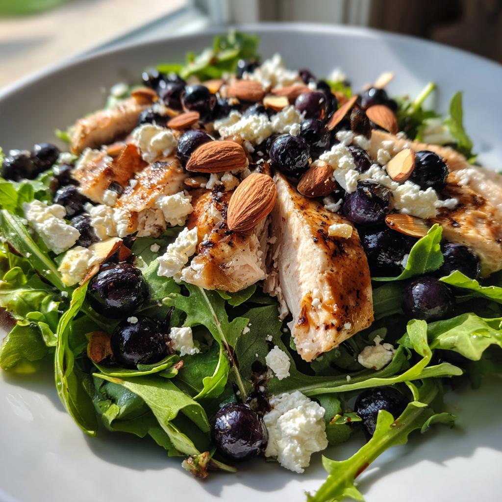 Blueberry and Arugula Chicken Salad