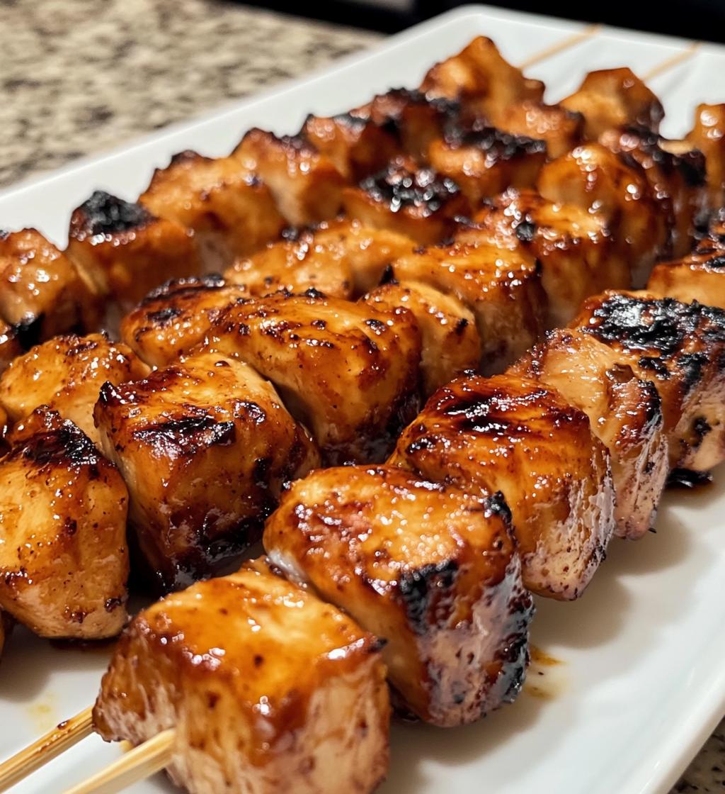 Bourbon Glazed Chicken Skewers for Easy Meals - detail 1
