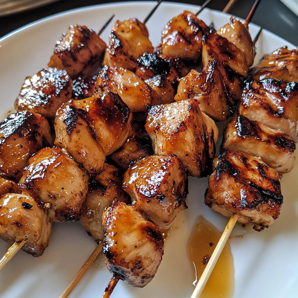 Bourbon Glazed Chicken Skewers for Easy Meals