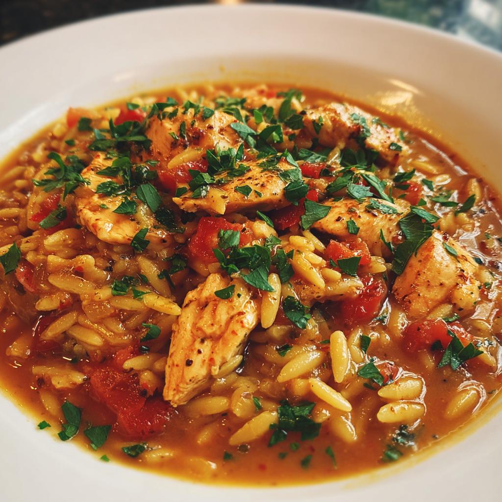 CAJUN CHICKEN ORZO