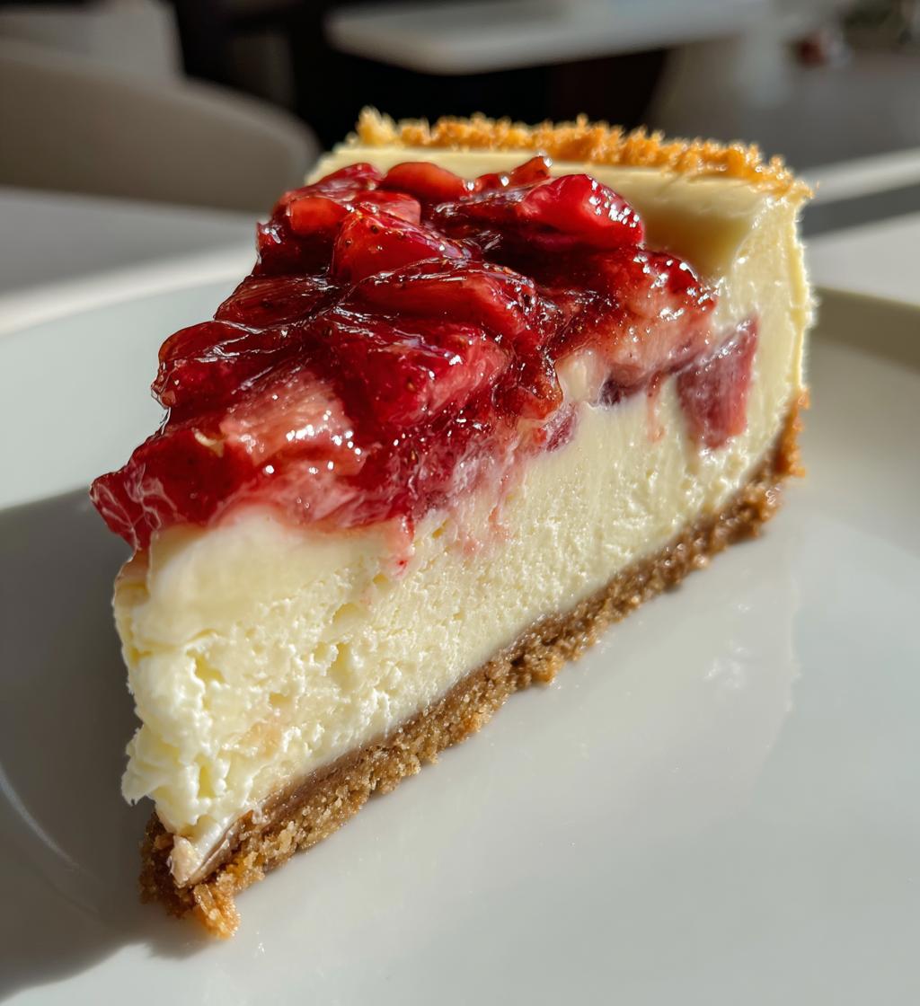 Cheesecake with Rhubarb and Vanilla