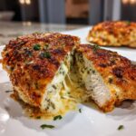 Cheesy Garlic Butter Stuffed Chicken