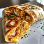 Cheesy Garlic Chicken Wraps