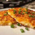 Cheesy Leftover Mashed Potato Pancakes