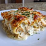 Chicken Alfredo Lasagna Rolls