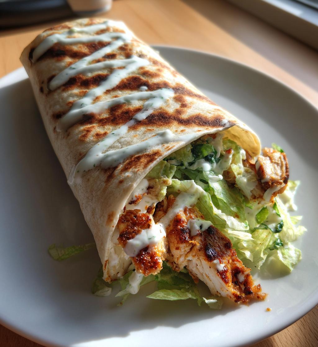 Chicken Avocado Ranch Burritos