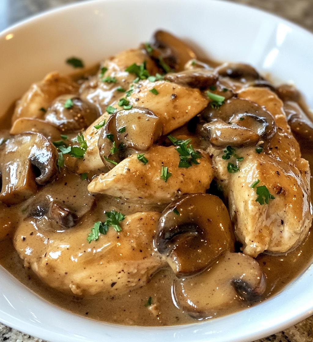 Chicken Mushroom Stroganoff