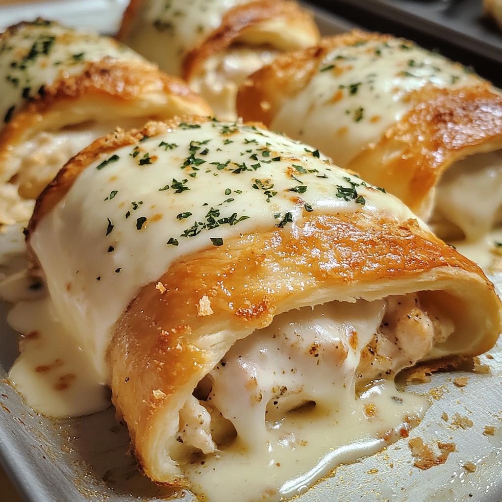 Chicken Pillows with Creamy Parmesan Sauce - detail 1