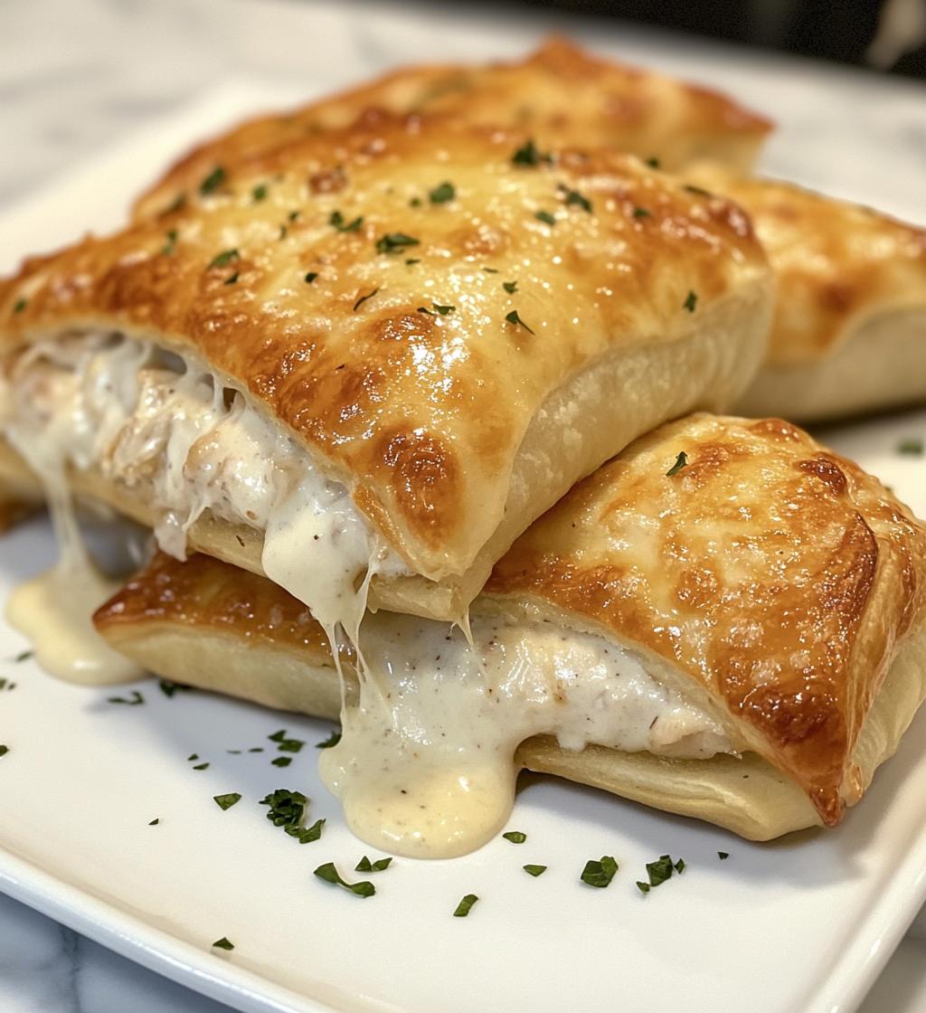 Chicken Pillows with Creamy Parmesan Sauce - detail 1
