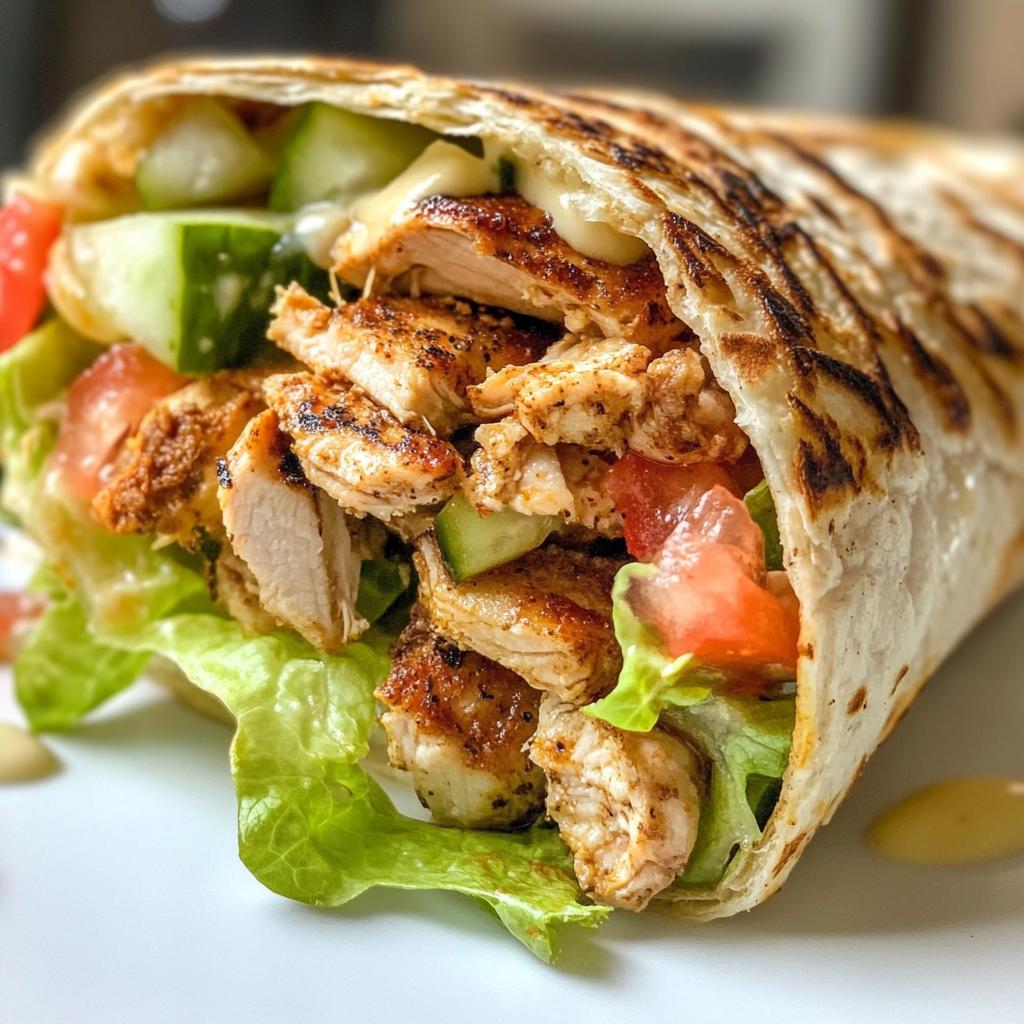 Chicken Shawarma with Garlic Sauce Recipe (Easy & Delicious)