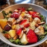 Chicken and Fruit Salad with Poppy Seed Dressing