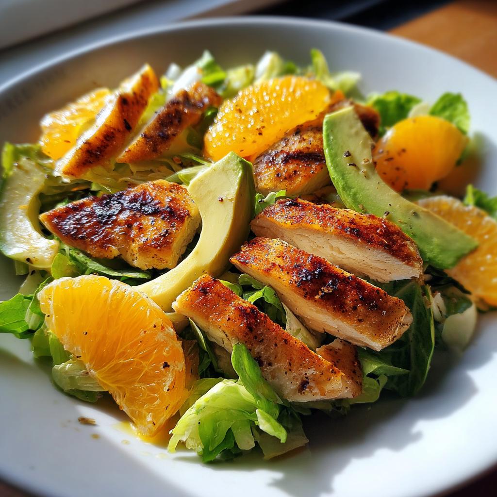 Citrus Chicken Salad with Oranges and Avocado - detail 1