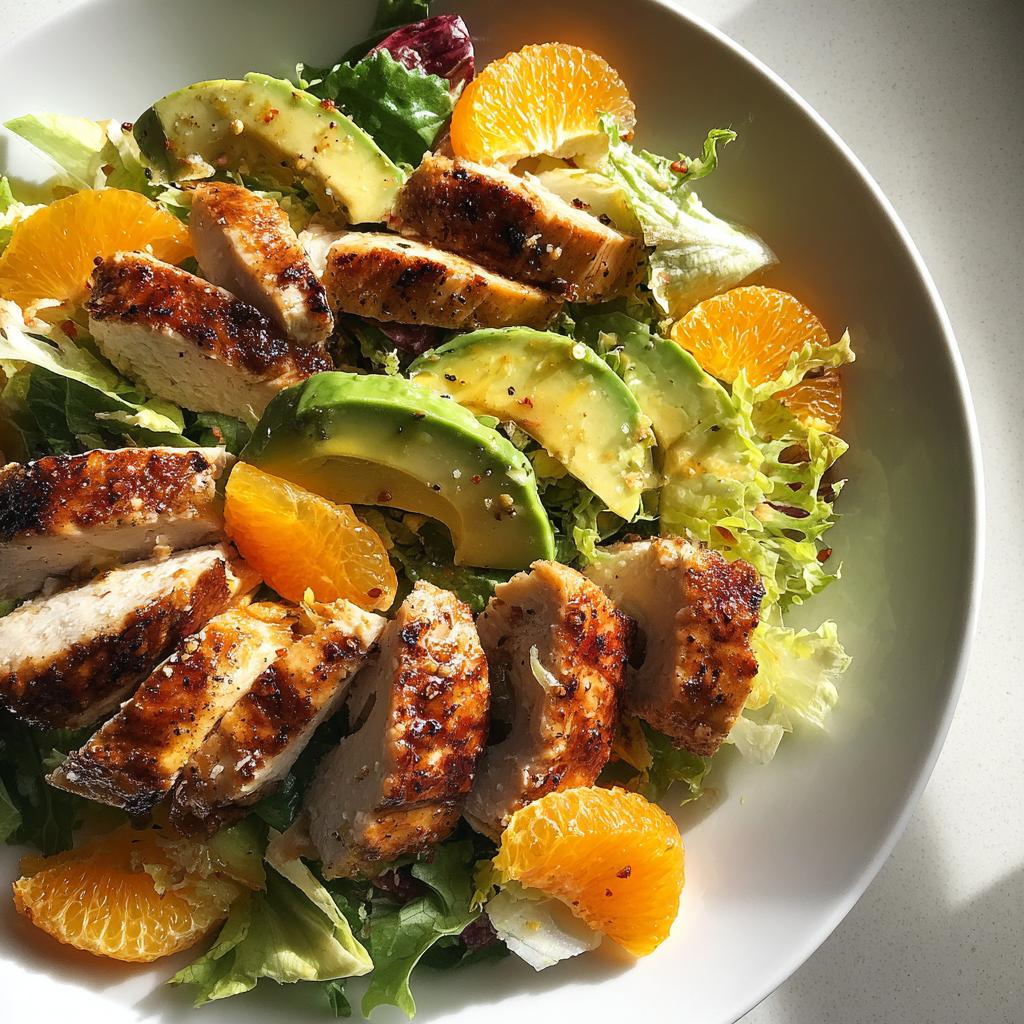 Citrus Chicken Salad with Oranges and Avocado