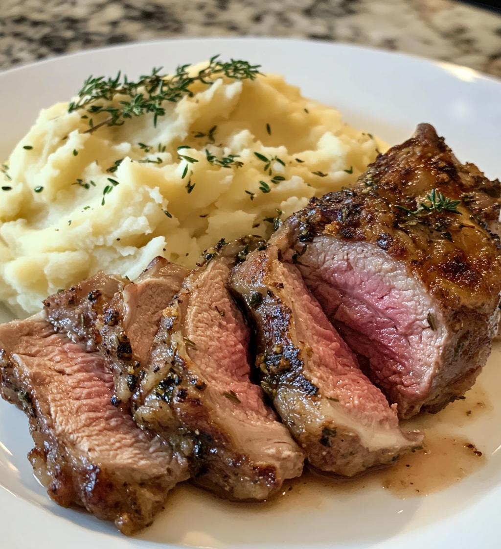 Country Lamb Legs with Mashed Potatoes