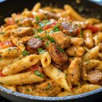 Creamy Cajun Chicken and Sausage Pasta