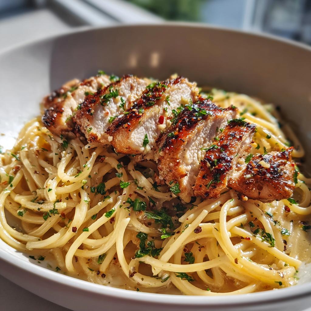 Creamy Garlic Parmesan Chicken Pasta (Easy 30-Minute Dinner!)