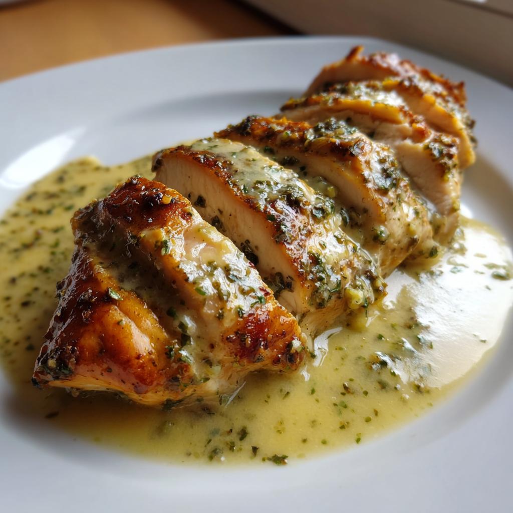 Creamy Garlic Pesto Chicken
