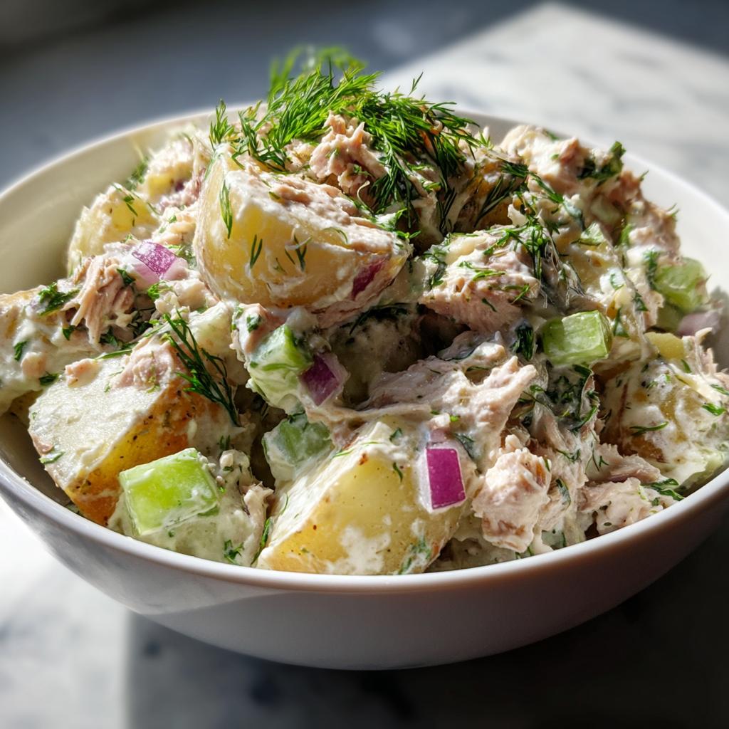 Creamy Tuna Potato Salad – Quick & Healthy Summer Side!