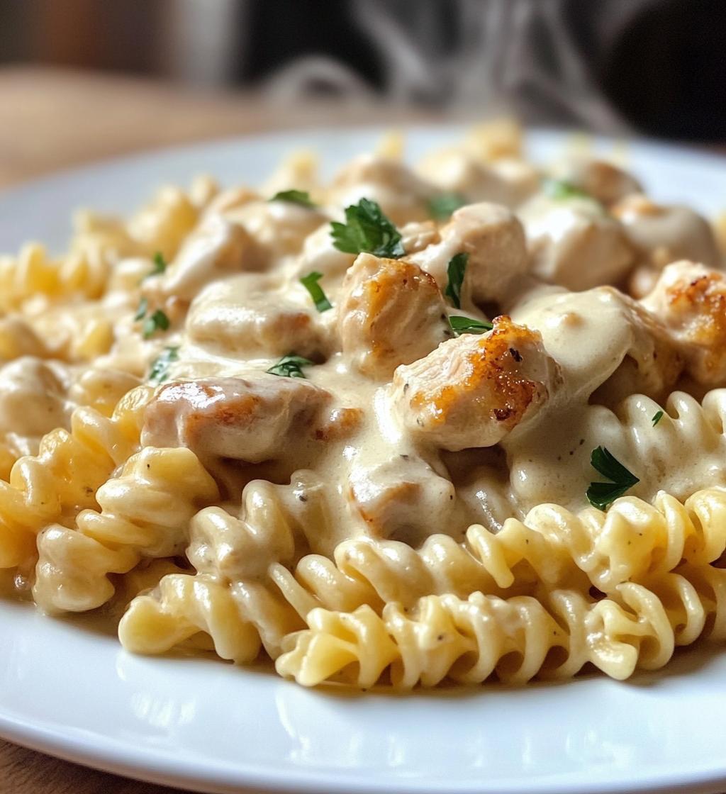 Creamy Velveeta Chicken Rotini Pasta with Mozzarella Garlic Cheese Sauce