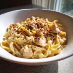 Creamy chicken pasta with seductive taste