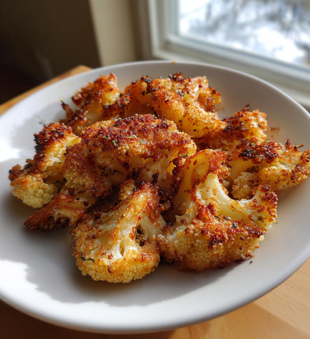 Crispy Air Fryer Cauliflower Chunks