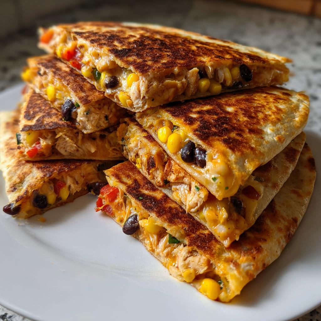 Crispy Oven-Baked Quesadillas – Perfect for Meal Prep or Family Dinners
