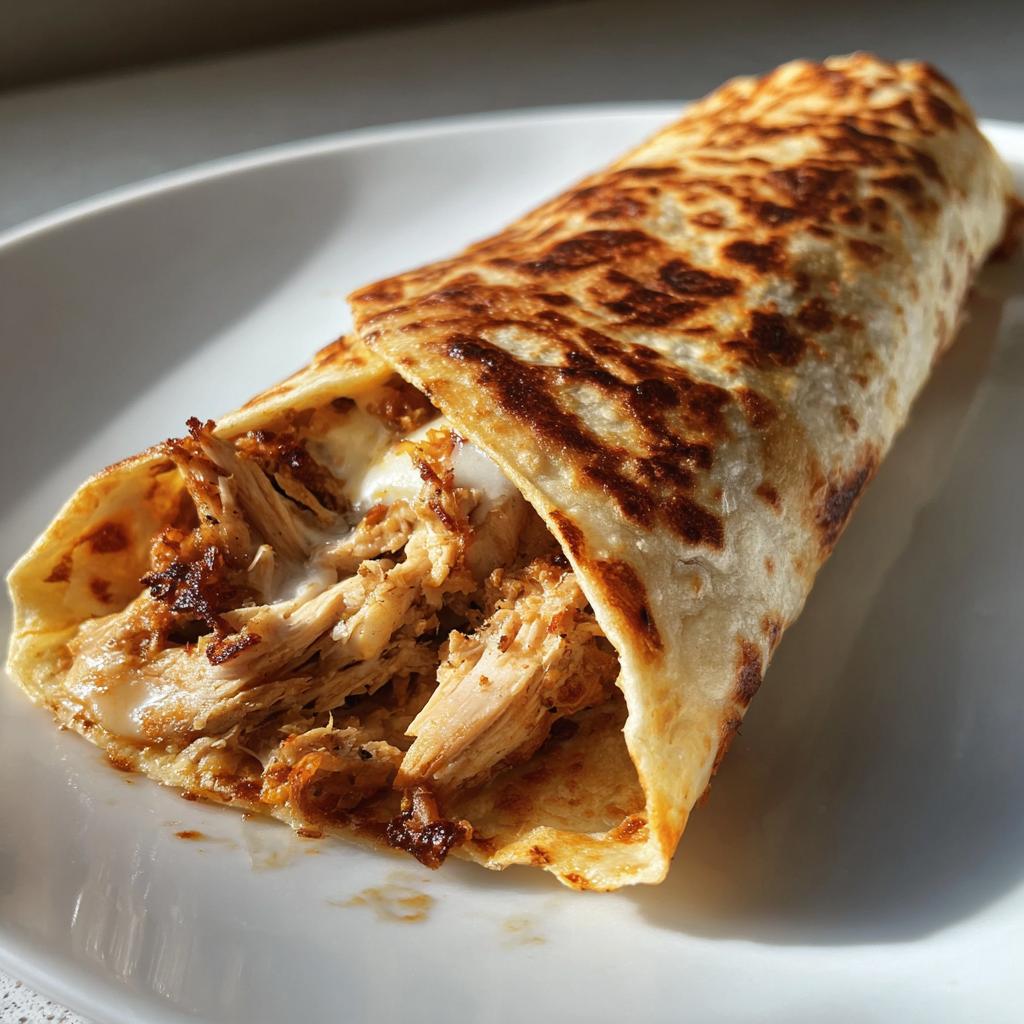 Crunchy Crispy Air Fryer Chicken & Mozzarella Wraps | Easy Air Fryer Recipe