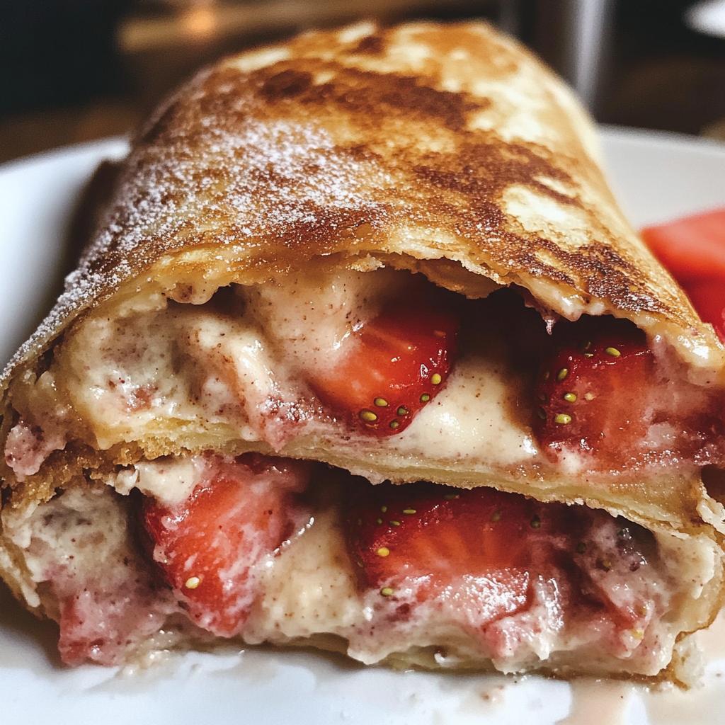 Decadent Strawberry Cheesecake Chimichangas