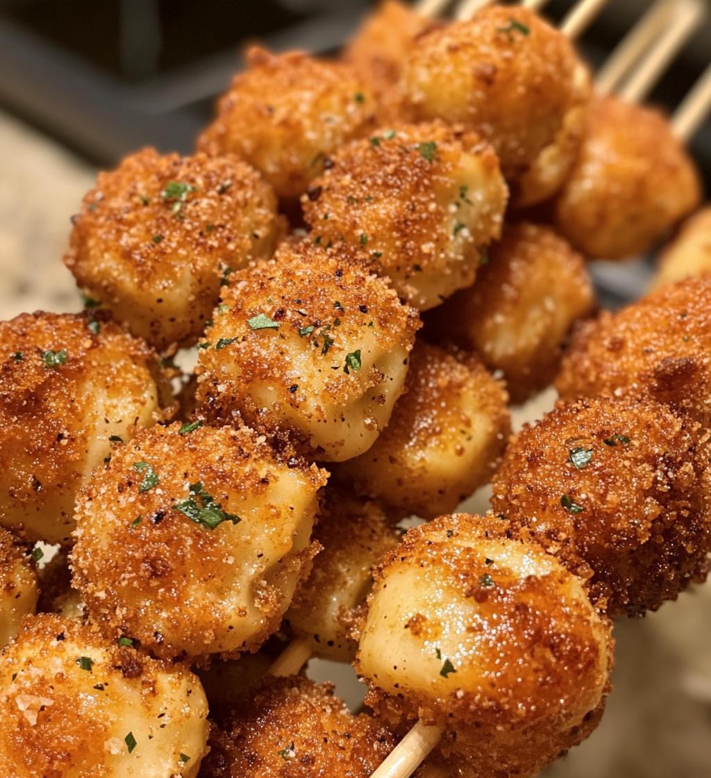 Deep-Fried Ravioli On a Stick