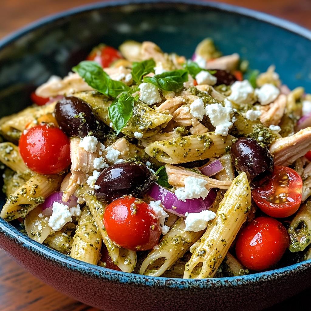 Easy Chicken Pesto Pasta Salad (25-Minutes)