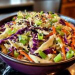Easy Crunchy Asian Cabbage Slaw with Addictive Sesame Dressing