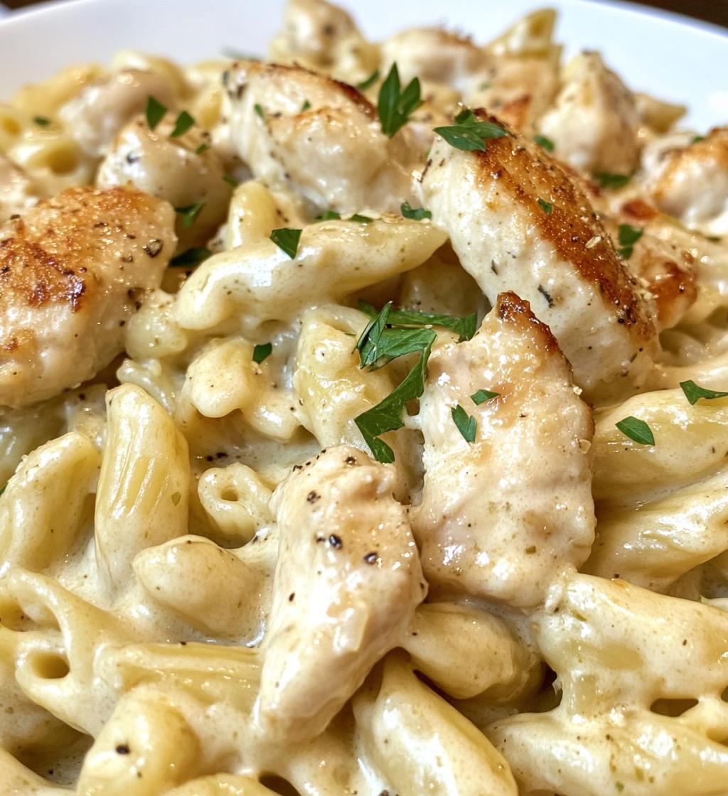 Easy Garlic Parmesan Chicken Pasta Recipe for a Healthy Dinner - detail 1