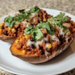 Enchilada Stuffed Sweet Potatoes