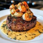 Filet Mignon with Shrimp and Lobster Cream