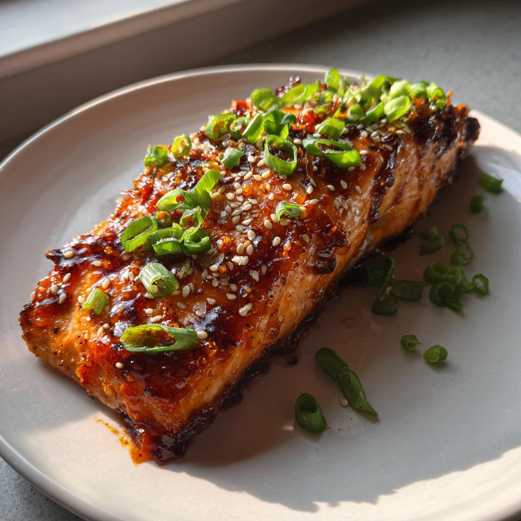 Firecracker Salmon with Spicy Glaze