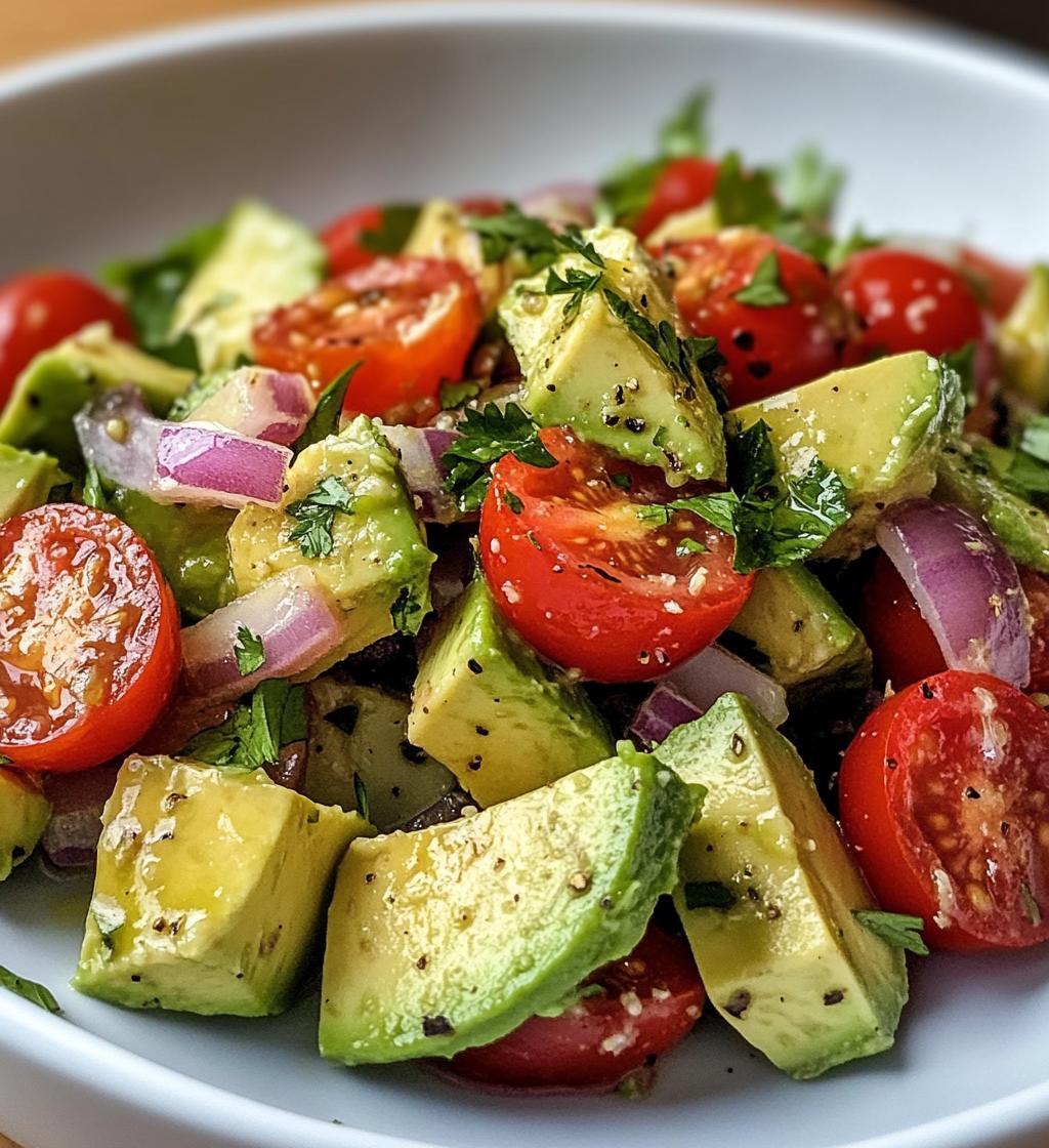 Fresh Avocado Salad with Lime Honey Dressing - detail 1