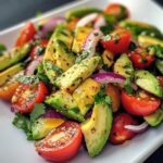 Fresh Avocado Salad with Lime Honey Dressing
